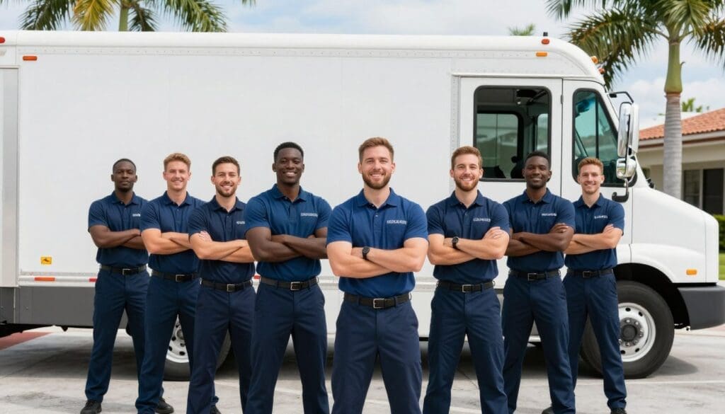 Professional moving team ready to help